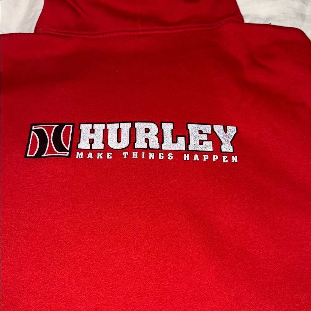 Vintage Hurley Red Men's Hoodie XL - Picture 7 of 12